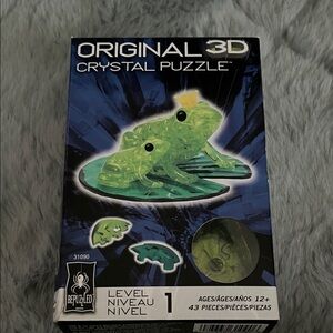 Original 3D Crystal Puzzle - Green Frog